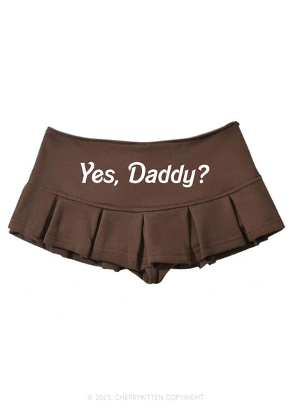 Yes Daddy Y2K Mini Pleated Skirts Cherrykitten