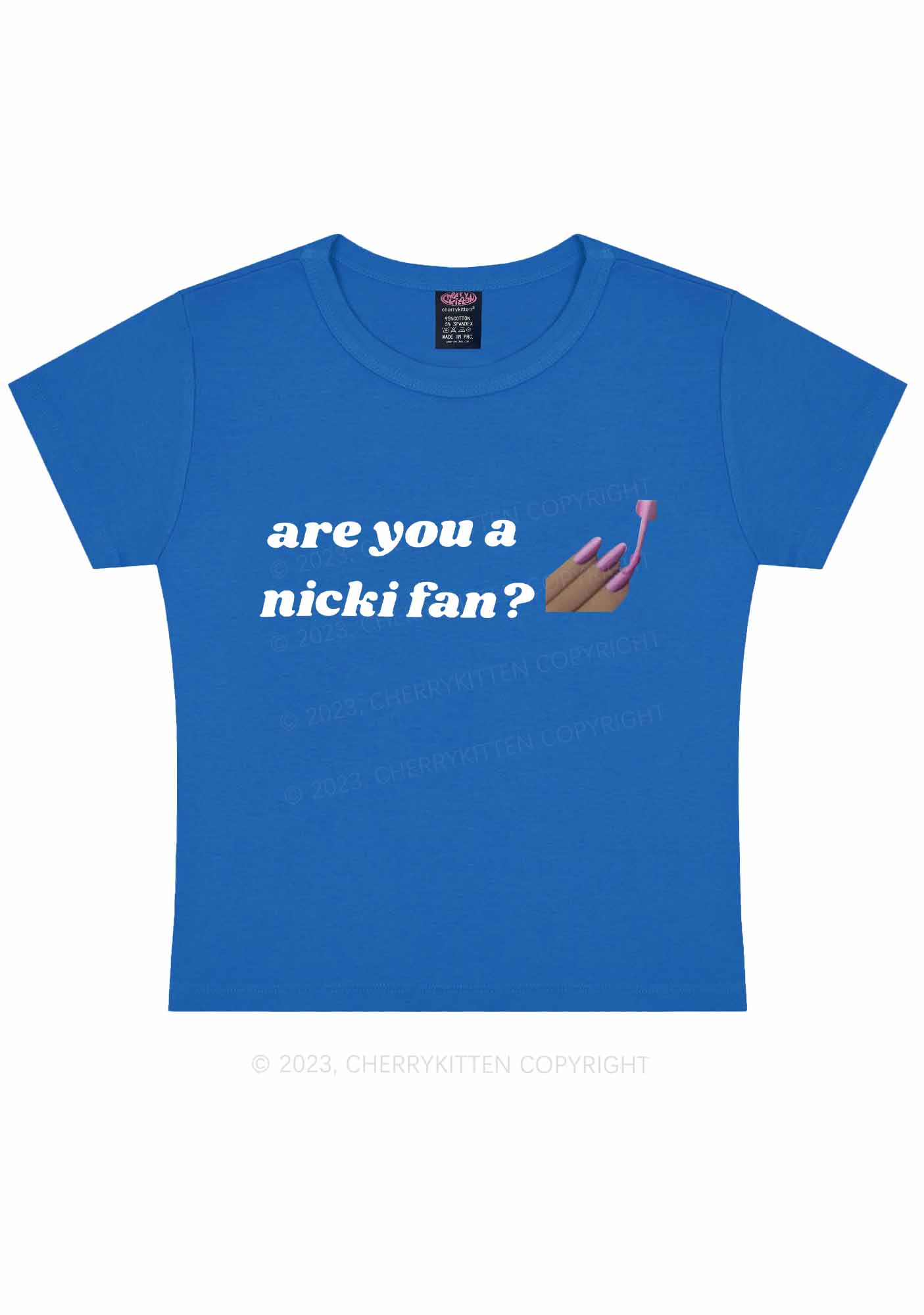 Are You Nicki Fan Y2K Baby Tee Cherrykitten