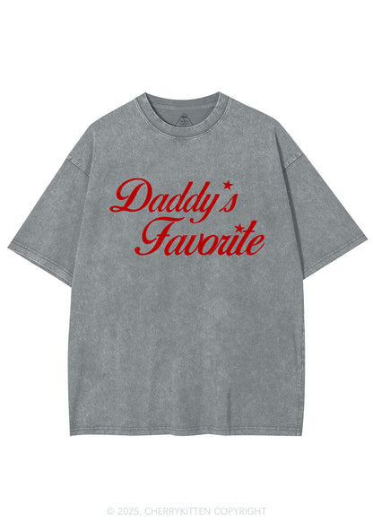 Daddys Favorite Y2K Shirts Washed Tee Cherrykitten