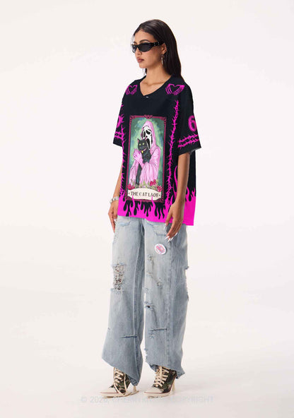 Halloween The Skull Cat Lady Y2K Sport Jersey Shirts Cherrykitten