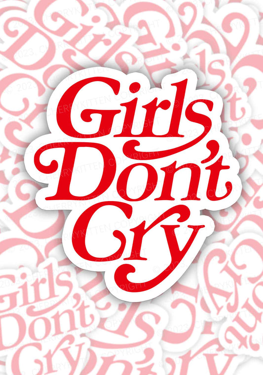 Girls Don't Cry 1Pc Y2K Sticker Cherrykitten