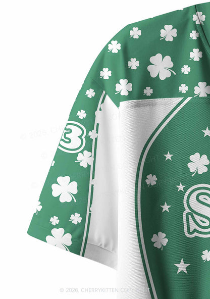 Custom Slainte St Patricks Y2K Crop Sport Jersey Shirts Cherrykitten