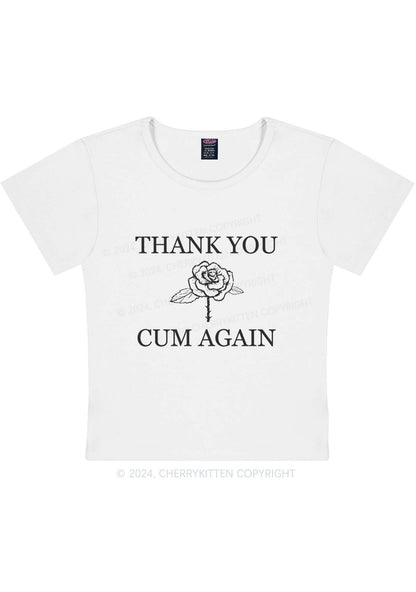 Come Again Y2K Baby Tee Cherrykitten