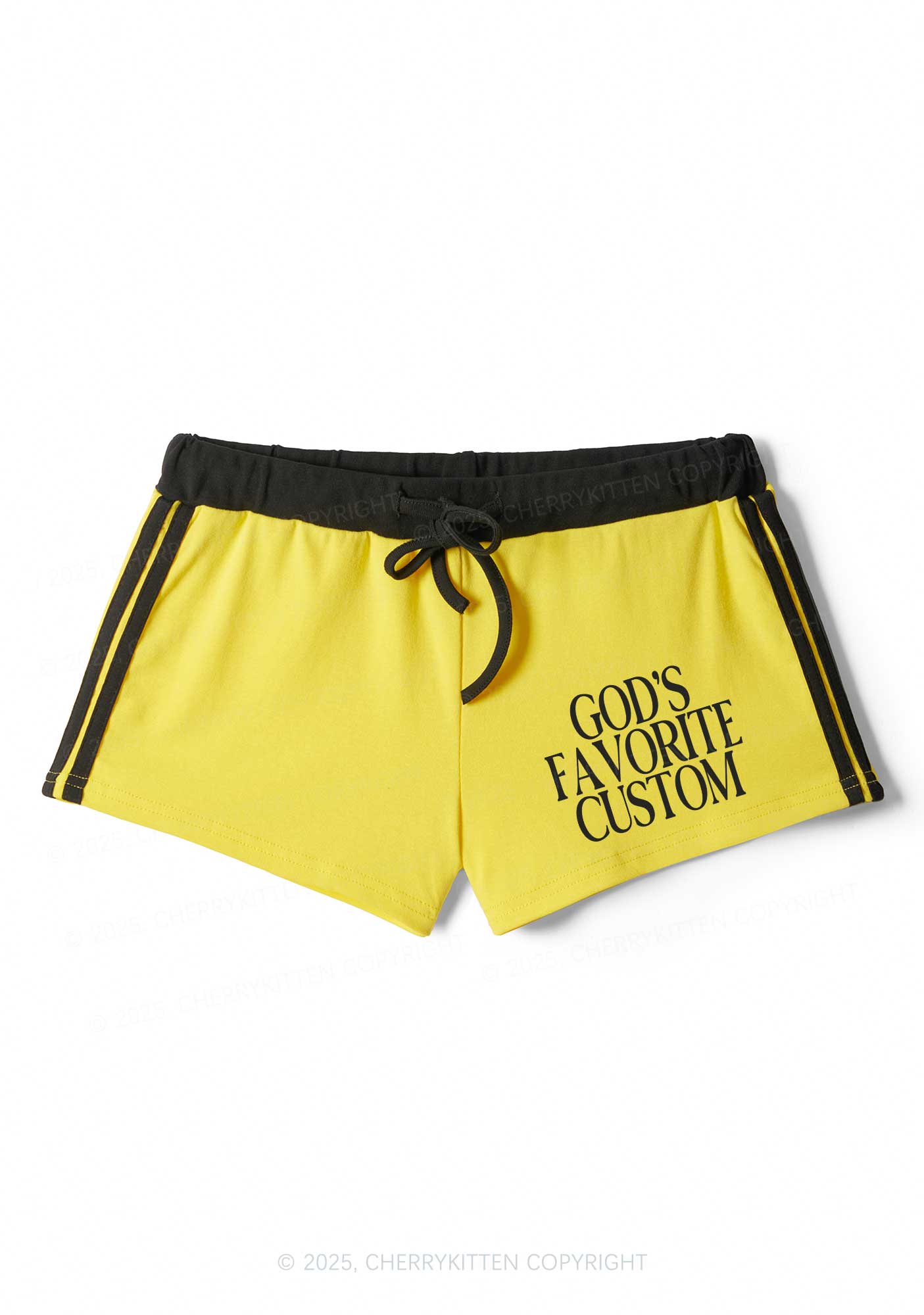 Custom Gods Favorite Y2K Drawstring Mini Shorts Cherrykitten