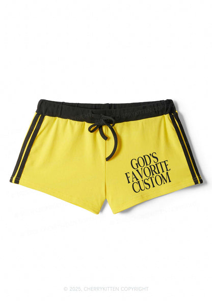 Custom Gods Favorite Y2K Drawstring Mini Shorts Cherrykitten