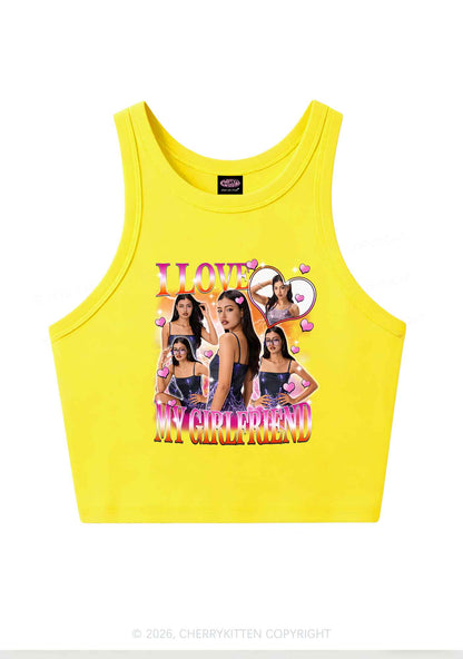 Custom I Love My Lesbian GF Pride Y2K Crop Tank Top Cherrykitten