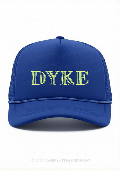 DYKE Pride Y2K Trucker Hat Cherrykitten