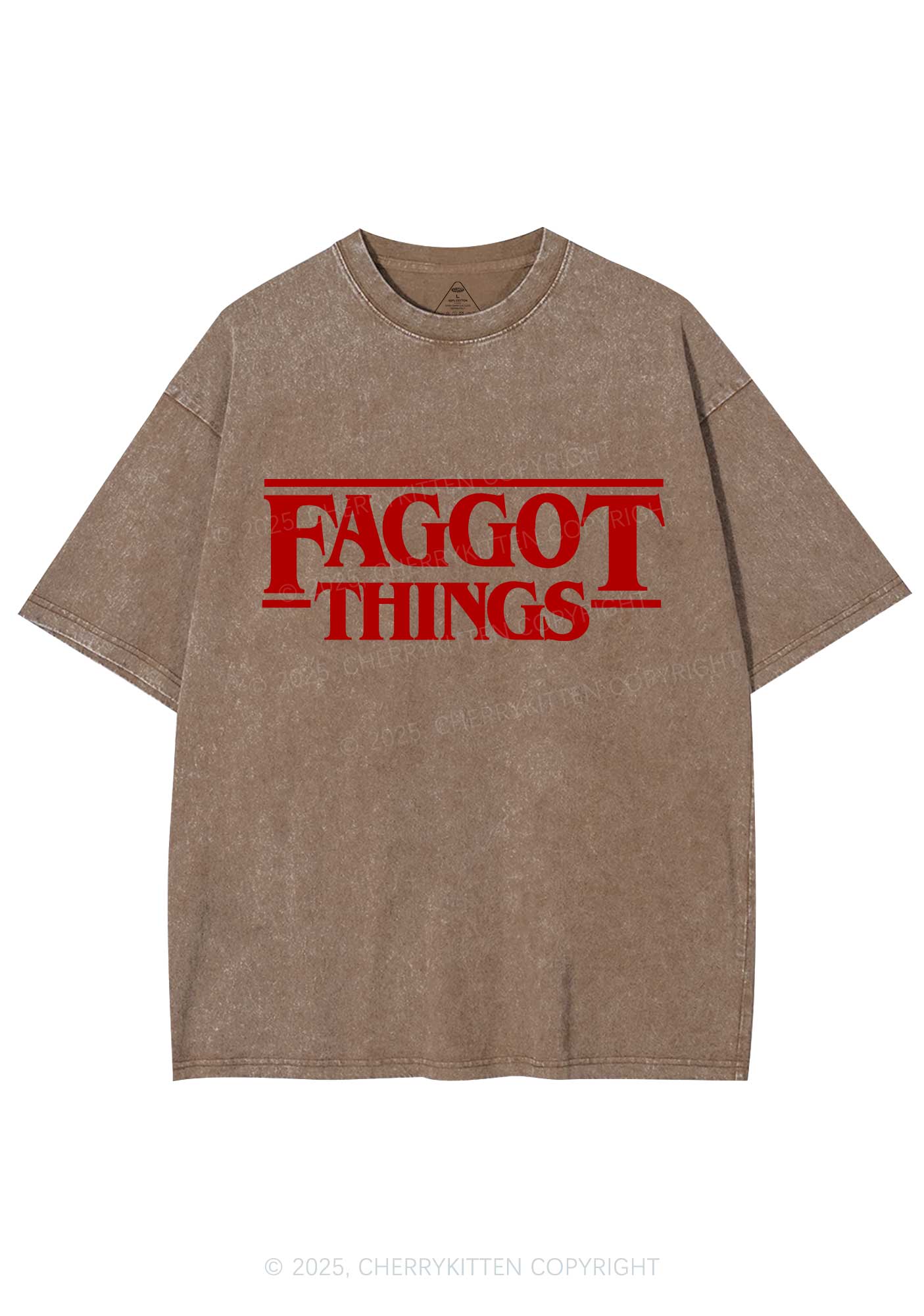 Faggot Things Pride Y2K Shirts Washed Tee Cherrykitten