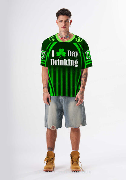Custom I Love Day Drinking St Patricks Y2K Sport Jersey Shirts Cherrykitten
