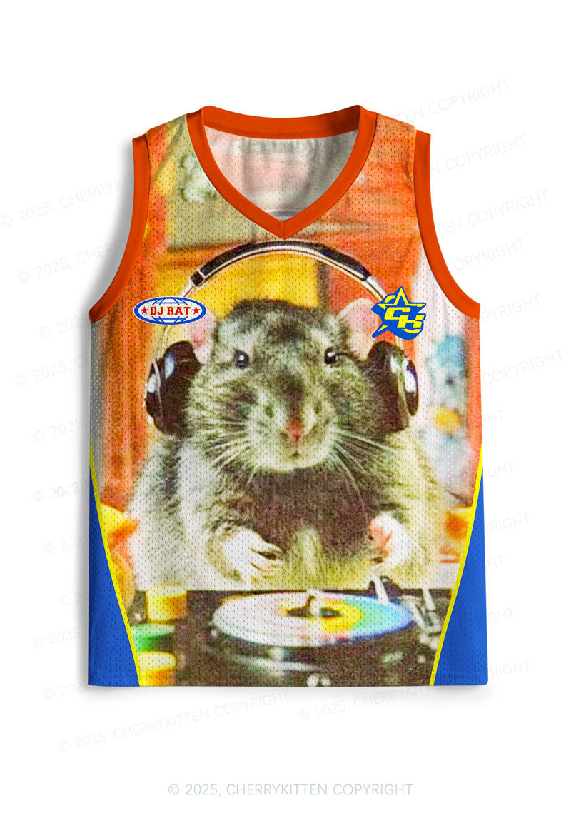 Custom DJ Rat Duck Y2K Sport Jersey Tank Cherrykitten