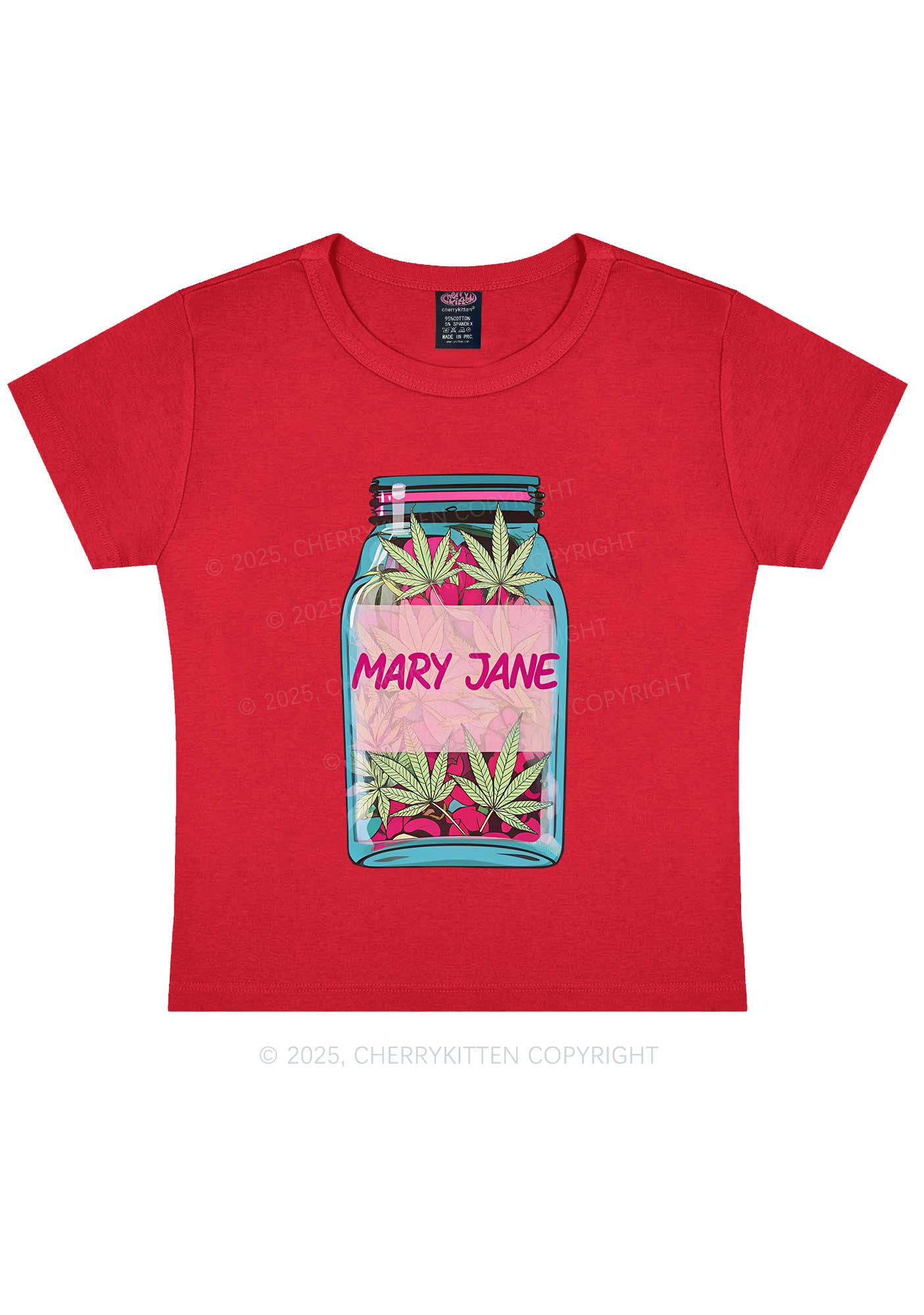 Wxxd Jar Y2K Baby Tee Cherrykitten