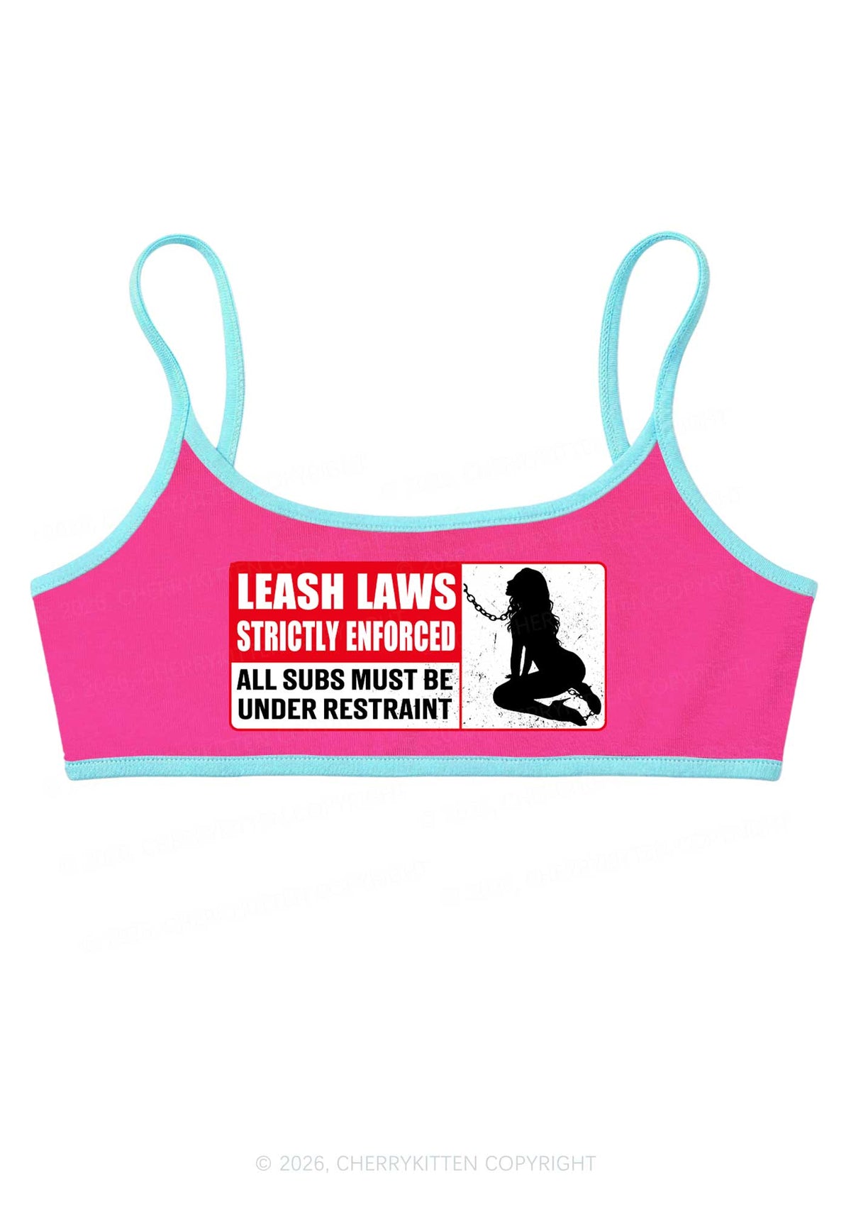 Leash Laws Strictly Enforced Y2K Super Crop Cami Cherrykitten