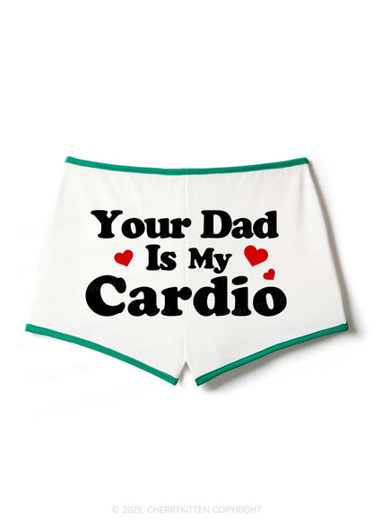 Your Dad Is My Cardio Y2K Booty Shorts Cherrykitten