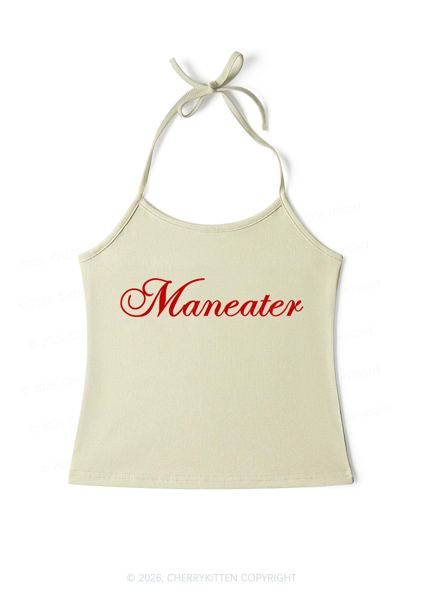 Maneater Y2K Halter Neck Cami Cherrykitten