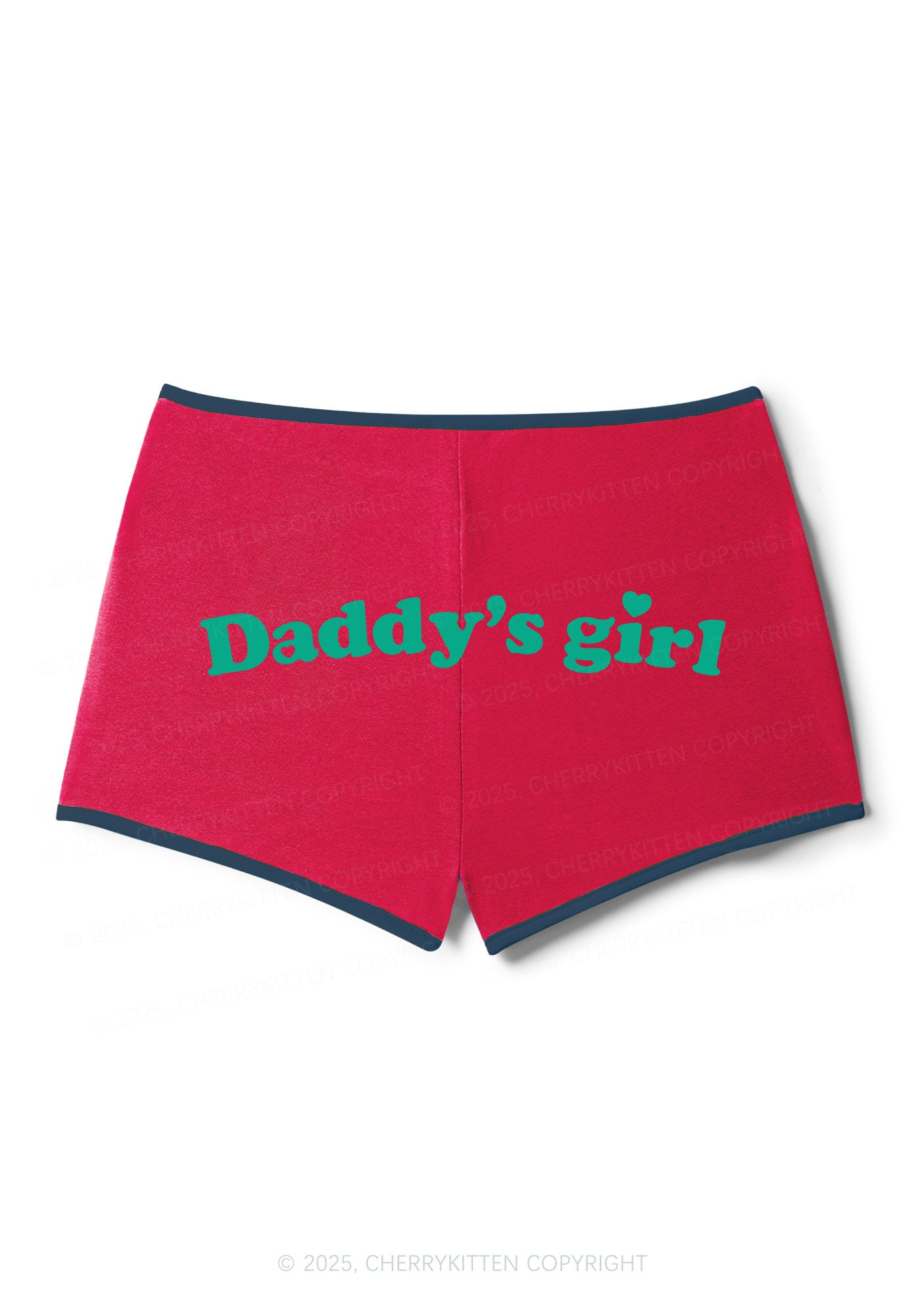 Daddys Girl Y2K Contrast Mini Shorts Cherrykitten