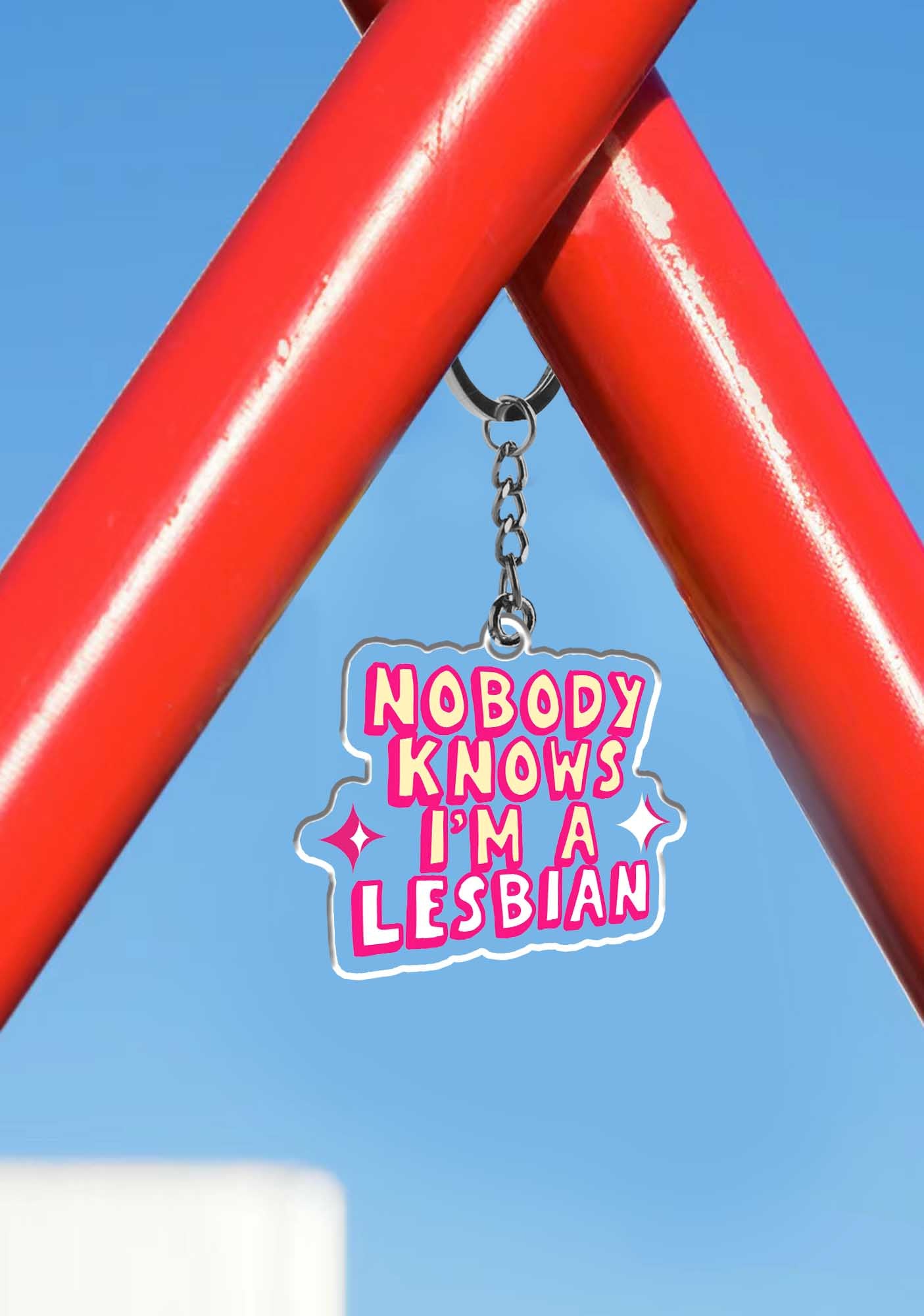Nobody Knows 1Pc Y2K Keychain Cherrykitten