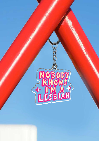 Nobody Knows 1Pc Y2K Keychain Cherrykitten