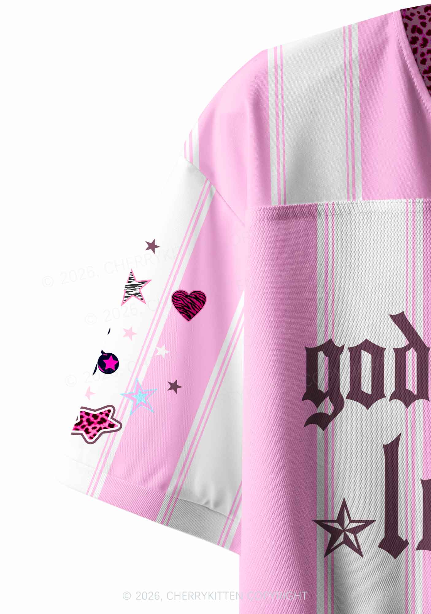 Gods Favorite Lesbian Pride Y2K Crop Sport Jersey Shirts Cherrykitten