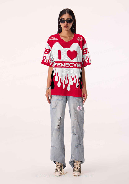 I Love Femboys Pride Y2K Sport Jersey Shirts Cherrykitten