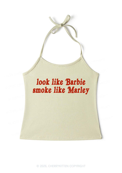 Smoke Like Marley Y2K Halter Neck Cami Cherrykitten