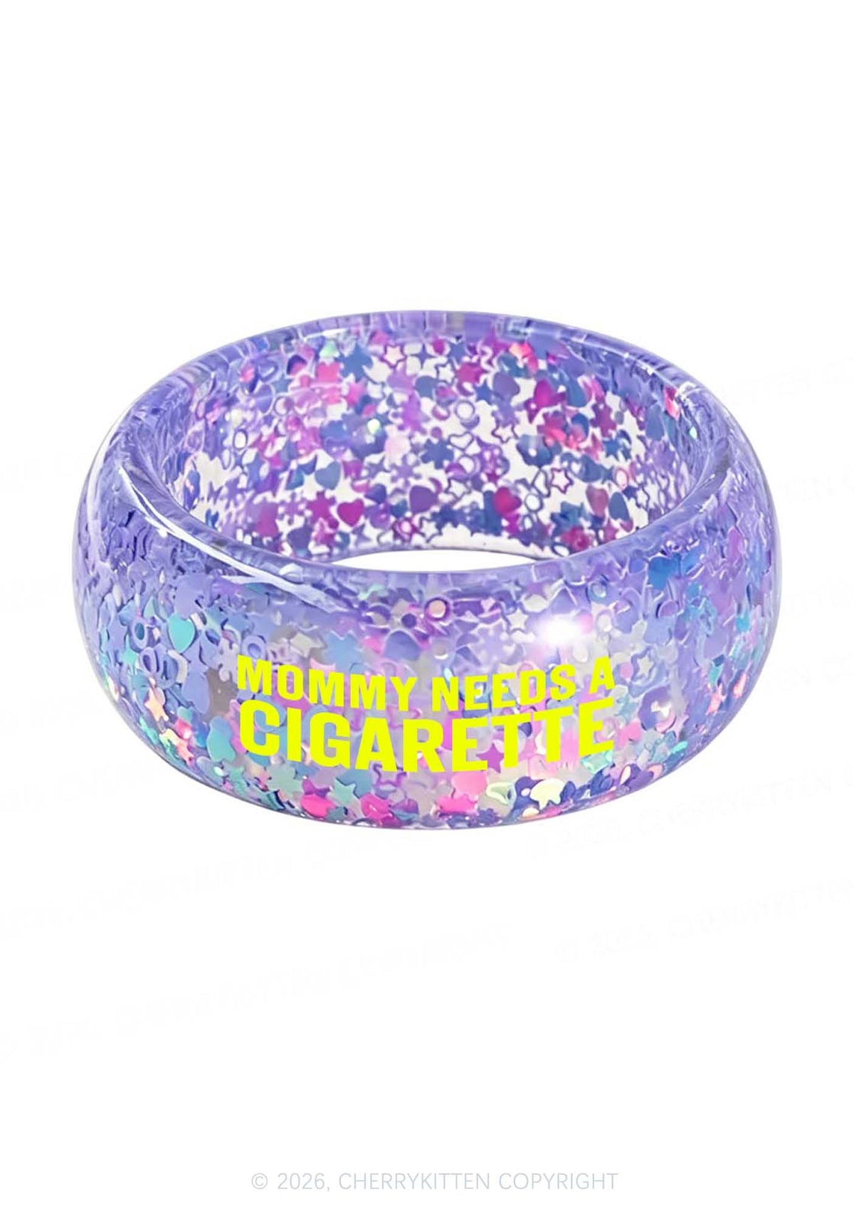 Mommy Needs A Cigarette Y2K Cuff Bangle Cherrykitten
