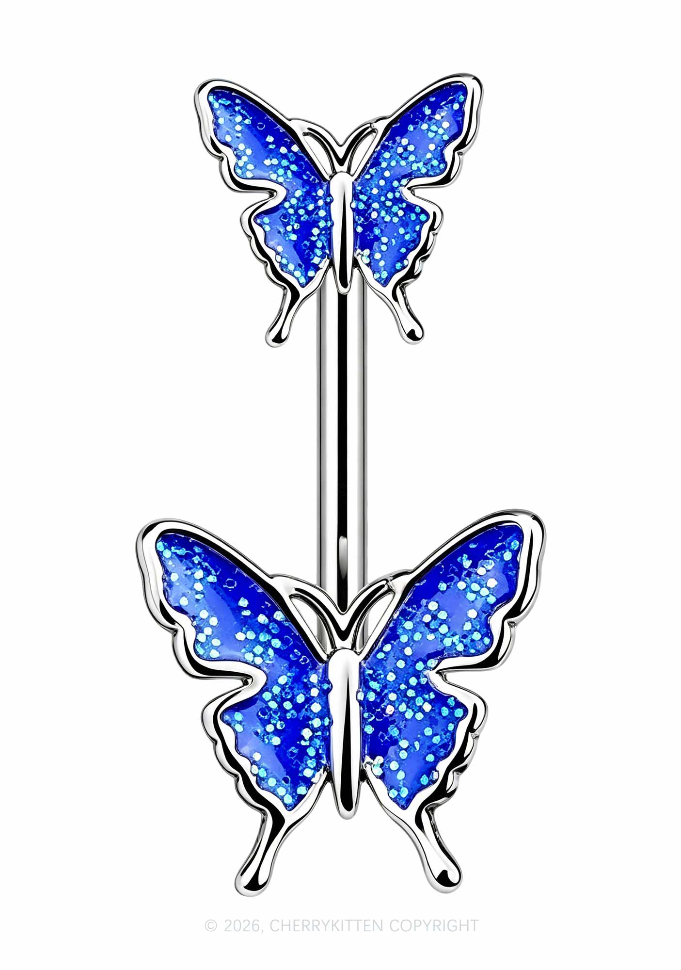 1pc Butterfly Titanium Y2K Navel Piercing Cherrykitten