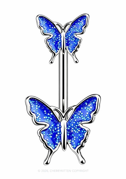 1pc Butterfly Titanium Y2K Navel Piercing Cherrykitten