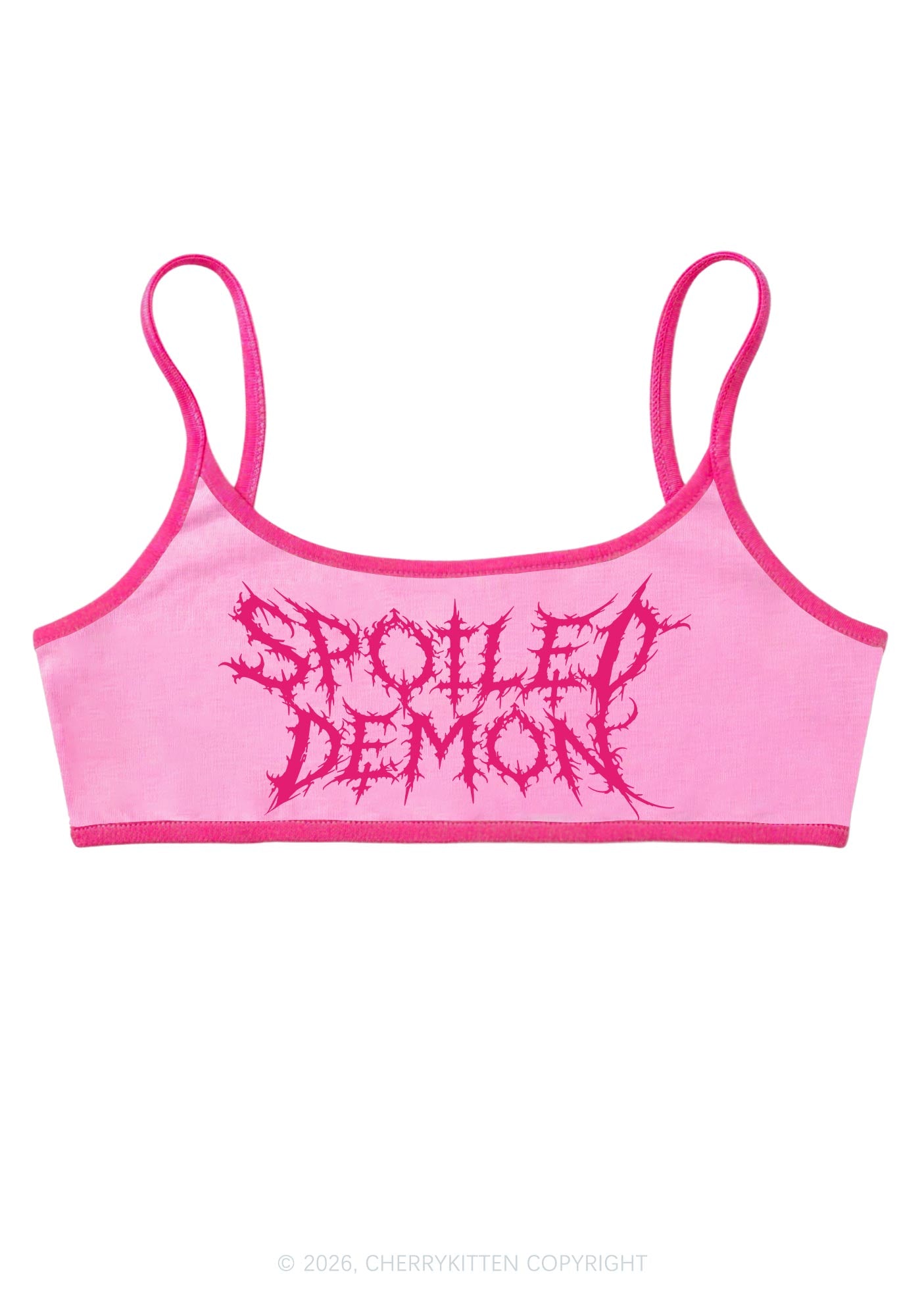 Halloween Spoiled Demon Y2K Super Crop Cami Cherrykitten