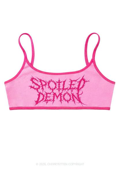 Halloween Spoiled Demon Y2K Super Crop Cami Cherrykitten