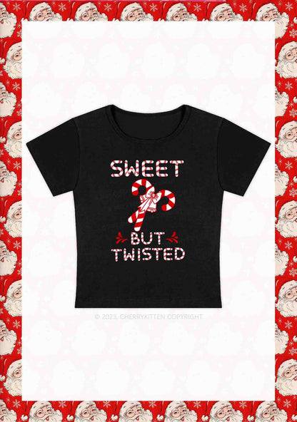Sweet But Twisted Christmas Baby Tee Cherrykitten
