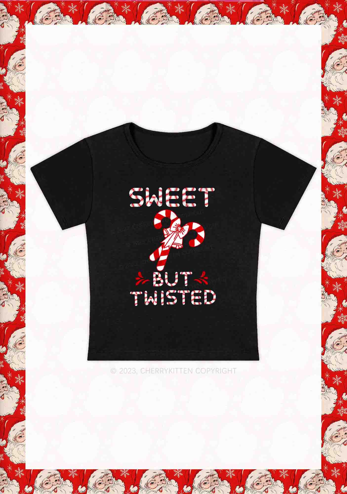 Sweet But Twisted Christmas Baby Tee Cherrykitten