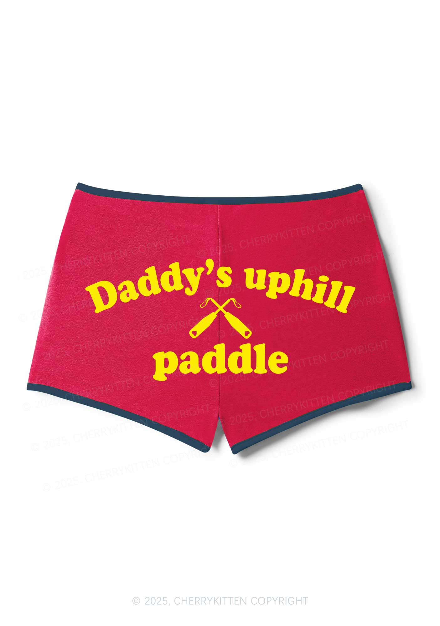 Daddys Uphill Paddle Y2K Booty Shorts Cherrykitten
