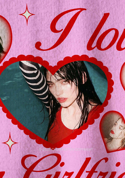 Custom Boyfriend Photos Y2K Christmas Knit Sweatshirt Cherrykitten