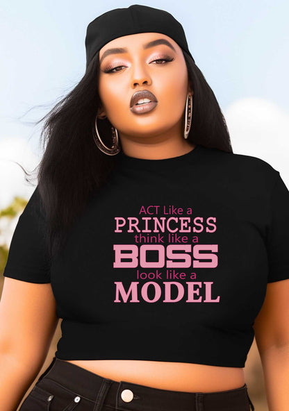Curvy Princess Boss Model Baby Tee