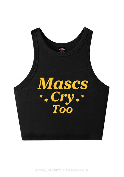 Mascs Cry Too Pride Y2K Crop Tank Top Cherrykitten