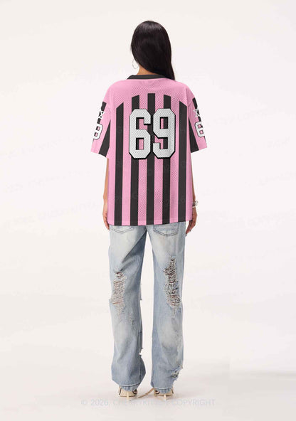 Pink Stripes She Them Txtties Pride Y2K Sport Jersey Shirts Cherrykitten