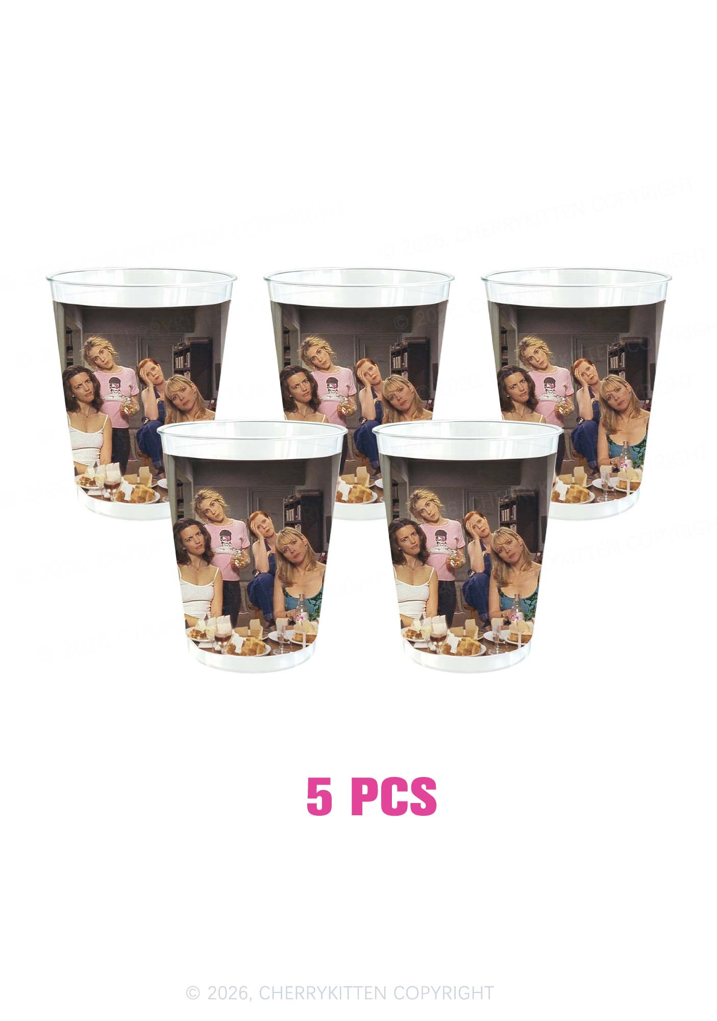 Girl Puzzled Y2K Plastic Cup Cherrykitten