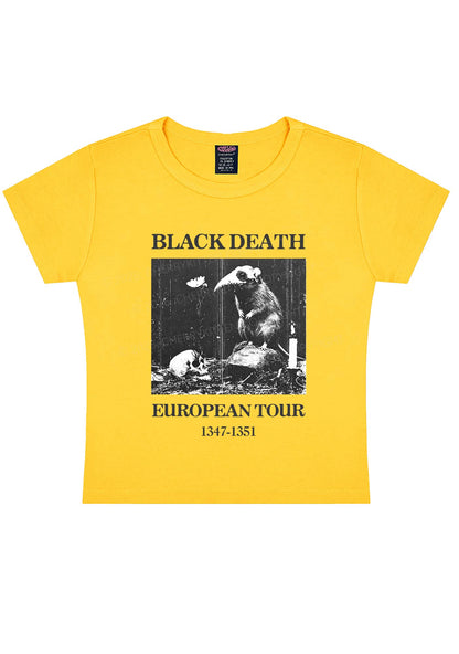 Halloween Skeleton Plague Doctor Rat Y2K Baby Tee Cherrykitten