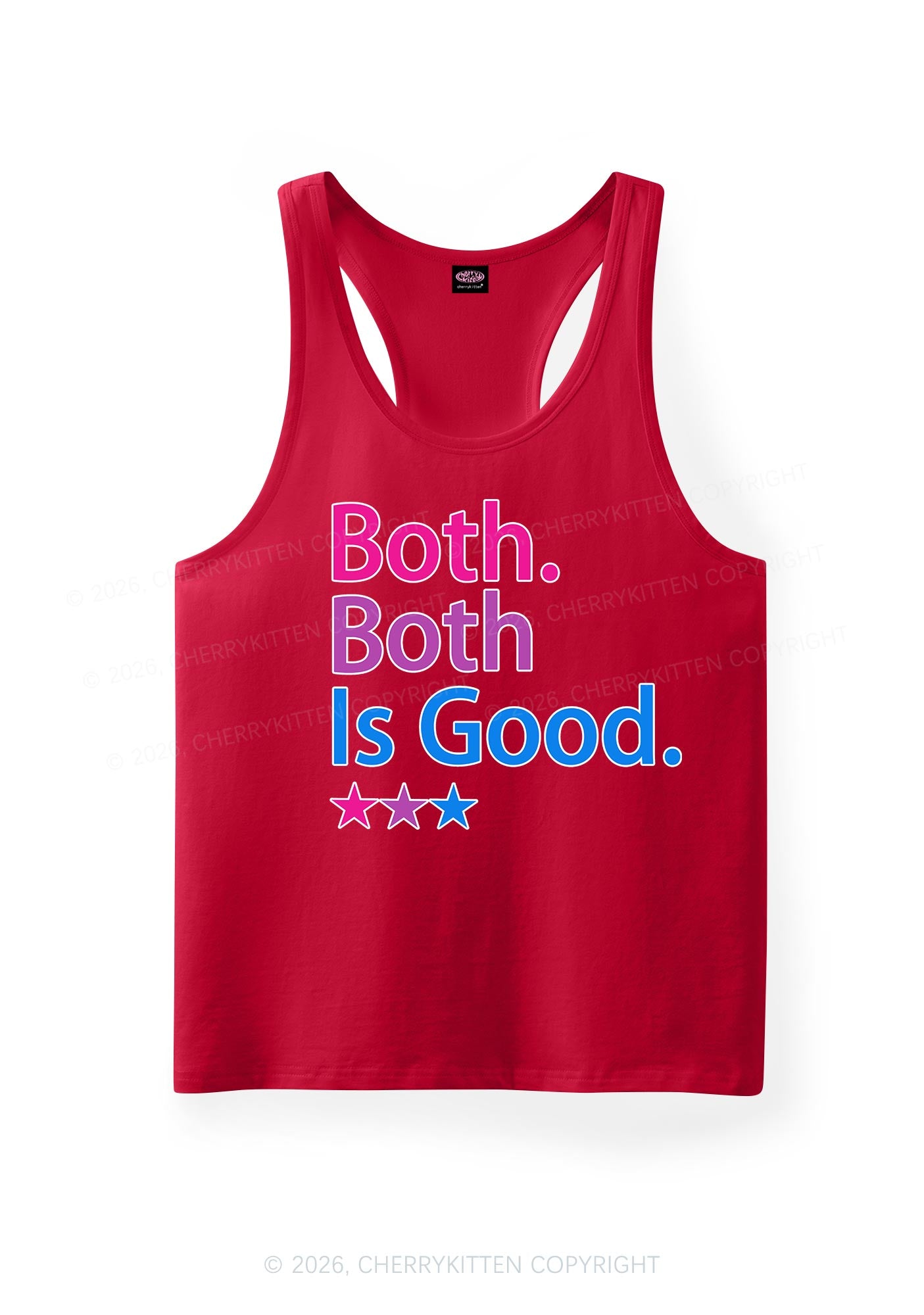 Both Is Good Pride Y2K Men Racerback Tank Top Cherrykitten