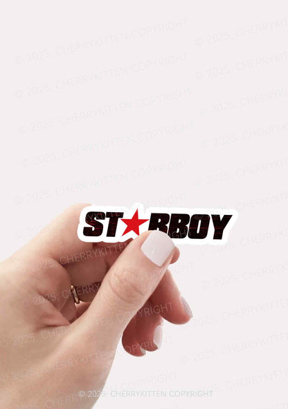 Red Starboy 1Pc Y2K Sticker Cherrykitten