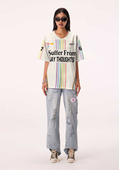 I Suffer From Gay Thoughts Pride Y2K Sport Jersey Shirts Cherrykitten