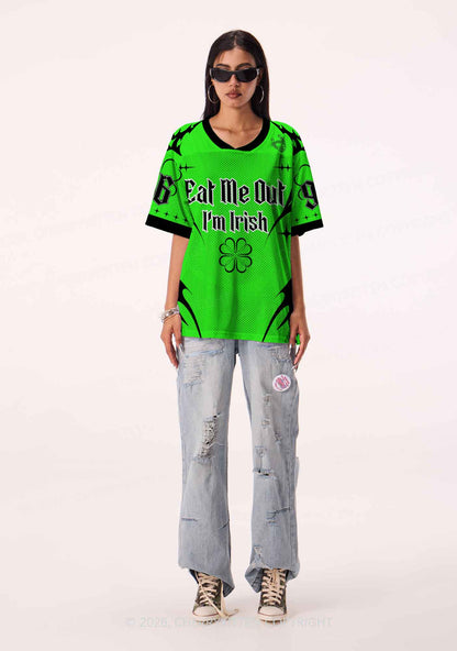 Custom Eat Me Out Im Irish St Patricks Y2K Sport Jersey Shirts Cherrykitten