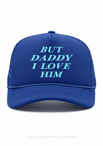But Daddy I Love Him Pride Y2K Trucker Hat Cherrykitten