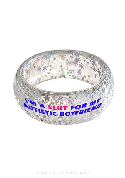 Slxt For My Autistic BF Y2K Cuff Bangle Cherrykitten
