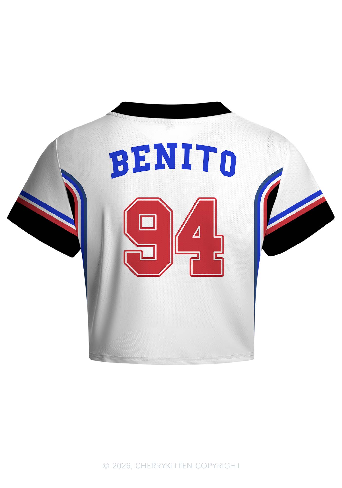 Team Bunny Y2K Crop Football Jersey Shirts Cherrykitten