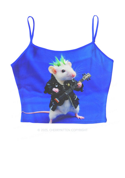 Guitar Playing Ratz Y2K Mesh Cami Tank Cherrykitten