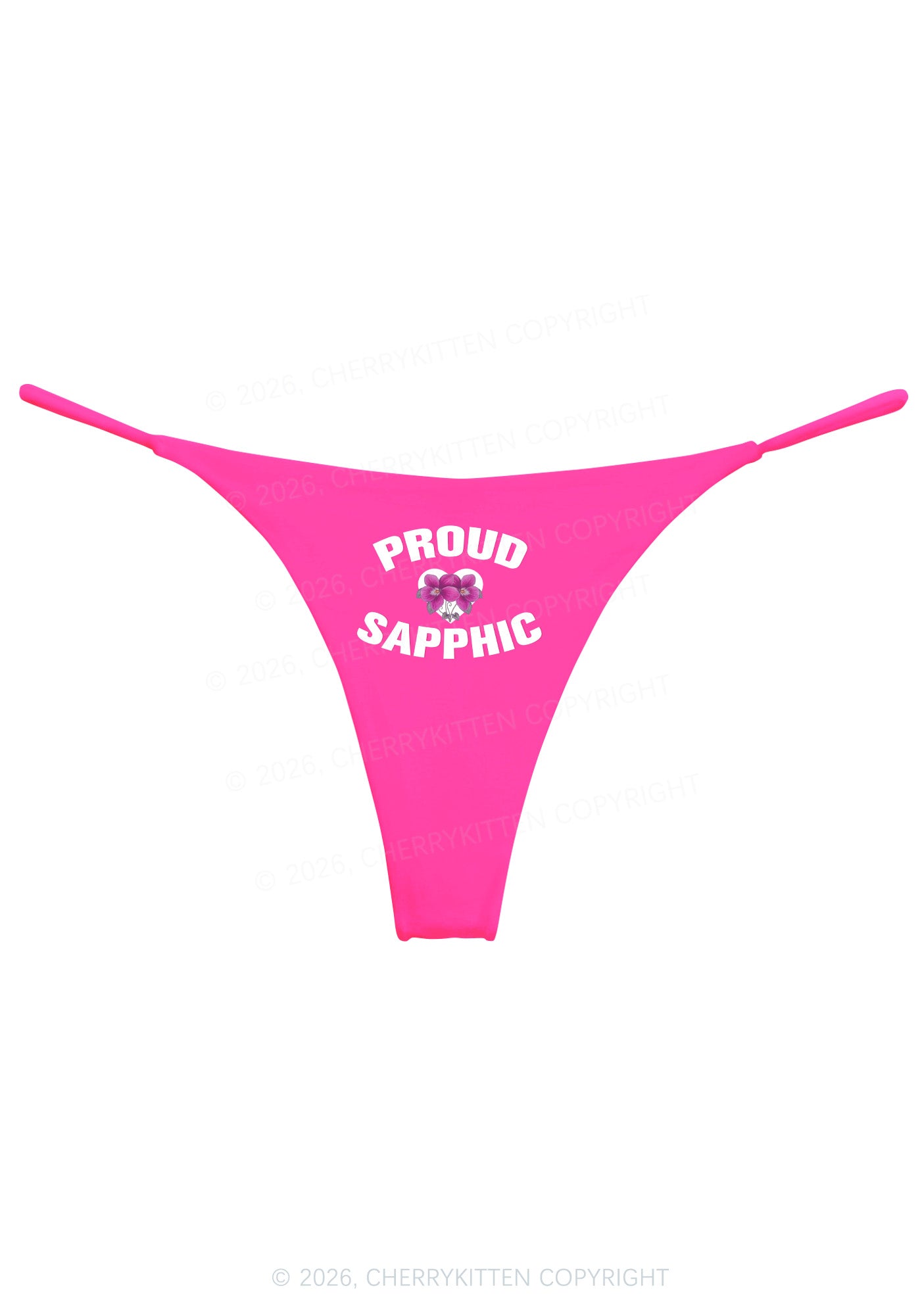 Proud Sapphic Pride Y2K Bikini String Thong Cherrykitten
