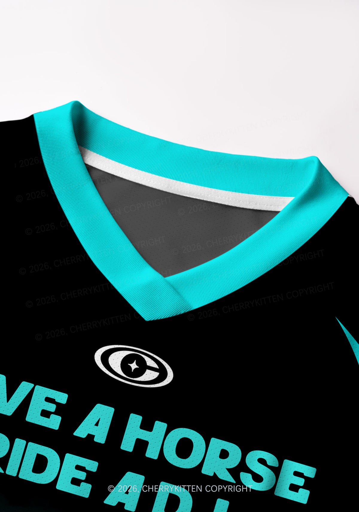 Black Ride A DJ Y2K Crop Football Jersey Shirts Cherrykitten