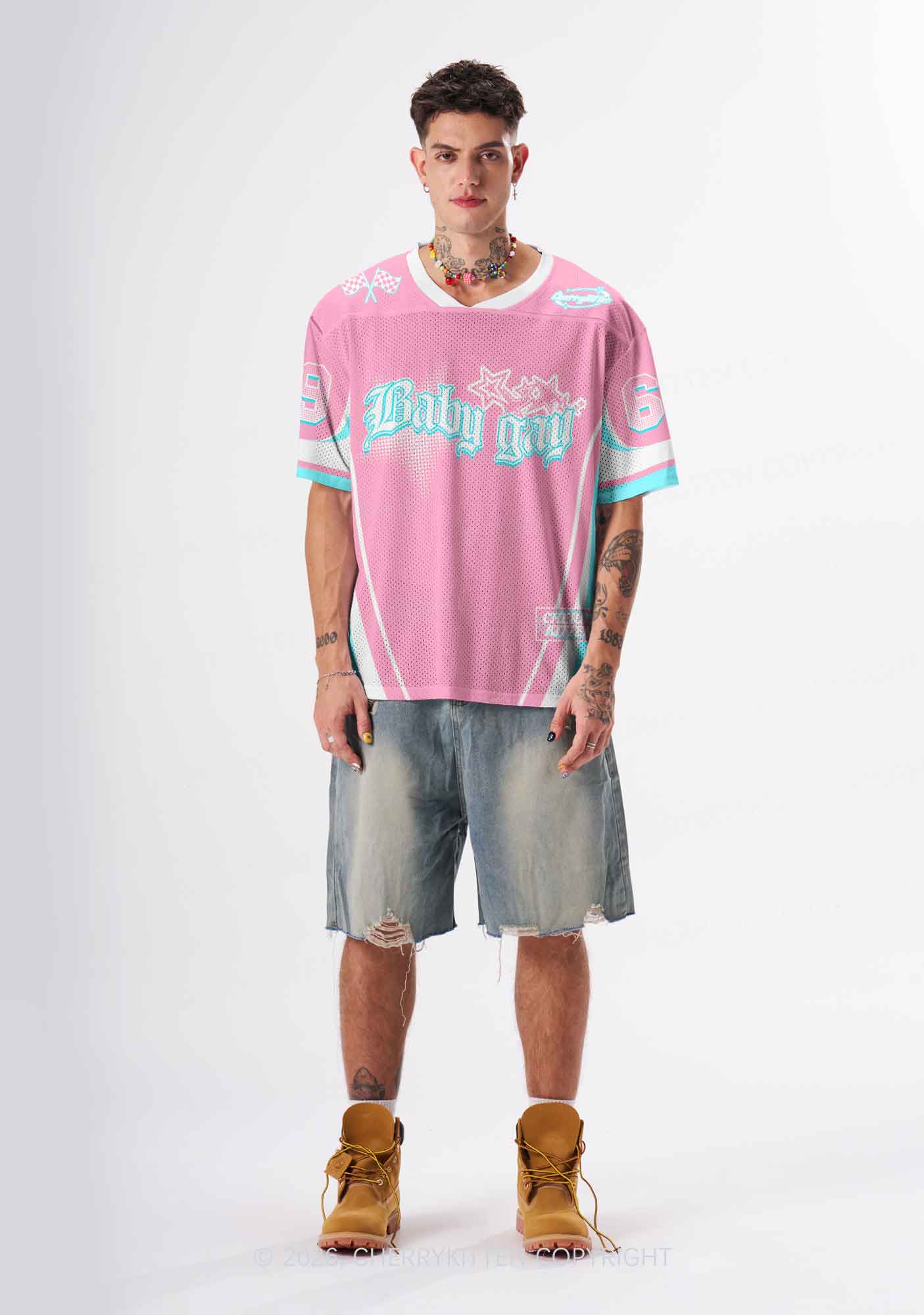 Baby Gay Pride Y2K Sport Jersey Shirts Cherrykitten