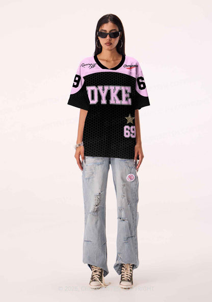 Pink Dyke Pride Y2K Sport Jersey Shirts Cherrykitten